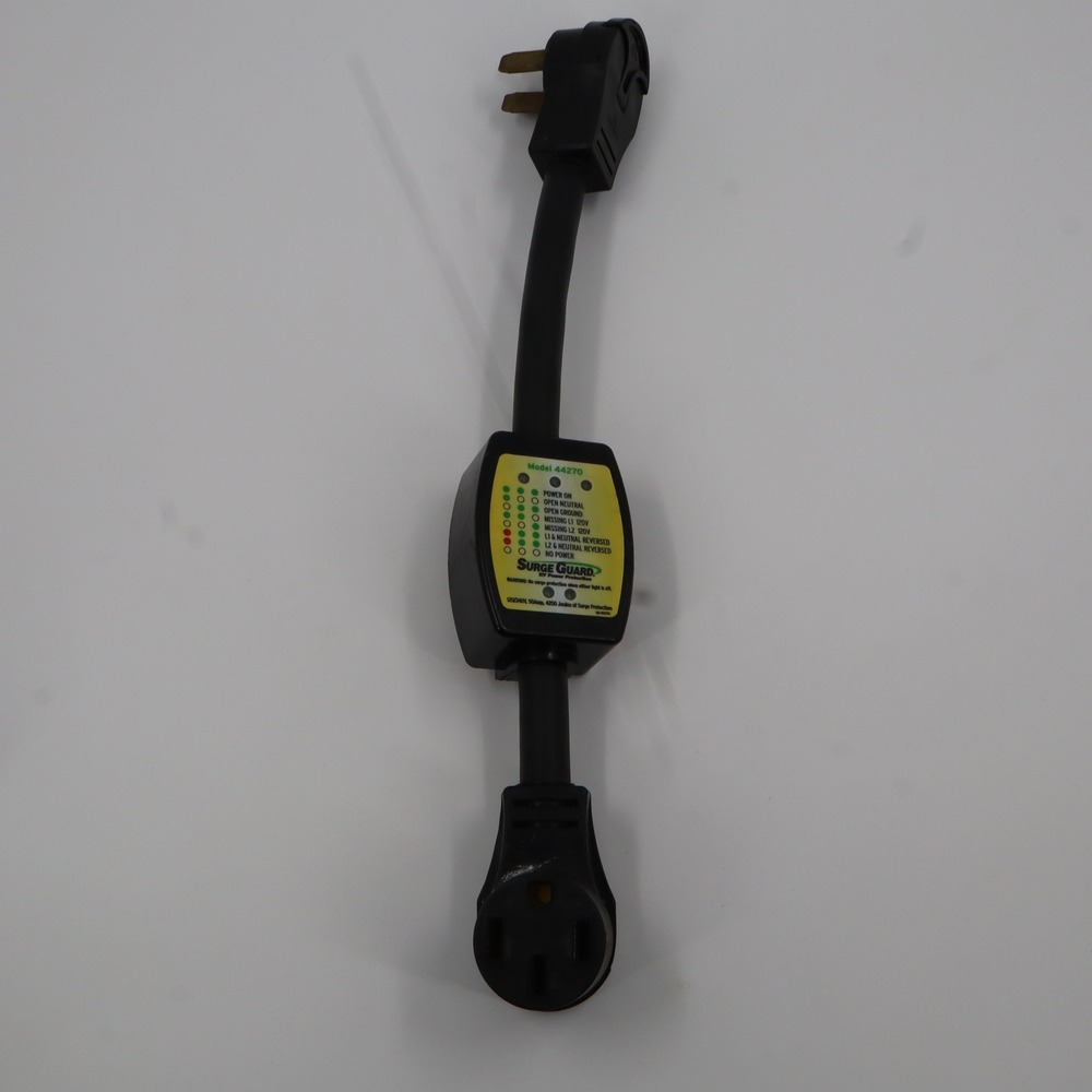 Surge Guard 44270 RV Power Protection 50 Amp 120/240V‎ Black Diagnostic Tool